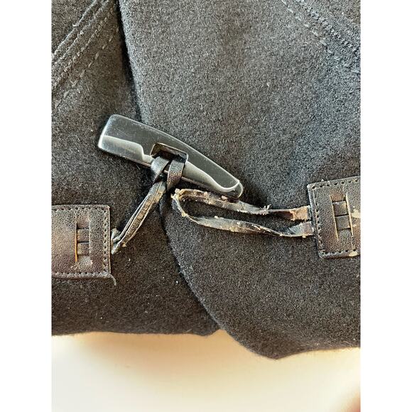 Cole Haan Black Wool, Alpaca Coat 4 - Picture 8 of 8